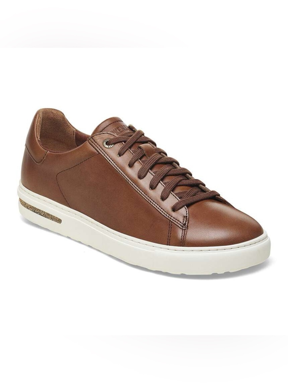Birkenstock Bend Low Cognac Leather Sneakers— US 9 Narrow